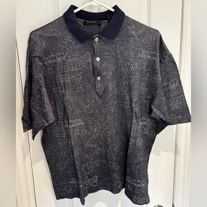 Bobby Jones Short Sleeve Polo Golf Shirt Made in Italy Men's Size: Large